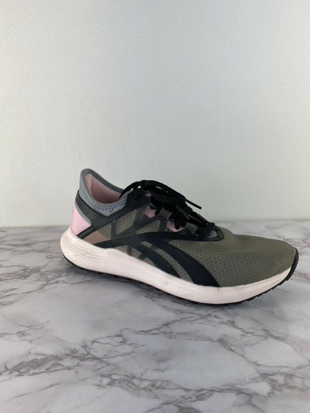 Reebok Women's Pink & Green Lace Up Jogging Running Sneaker SZ 7.5